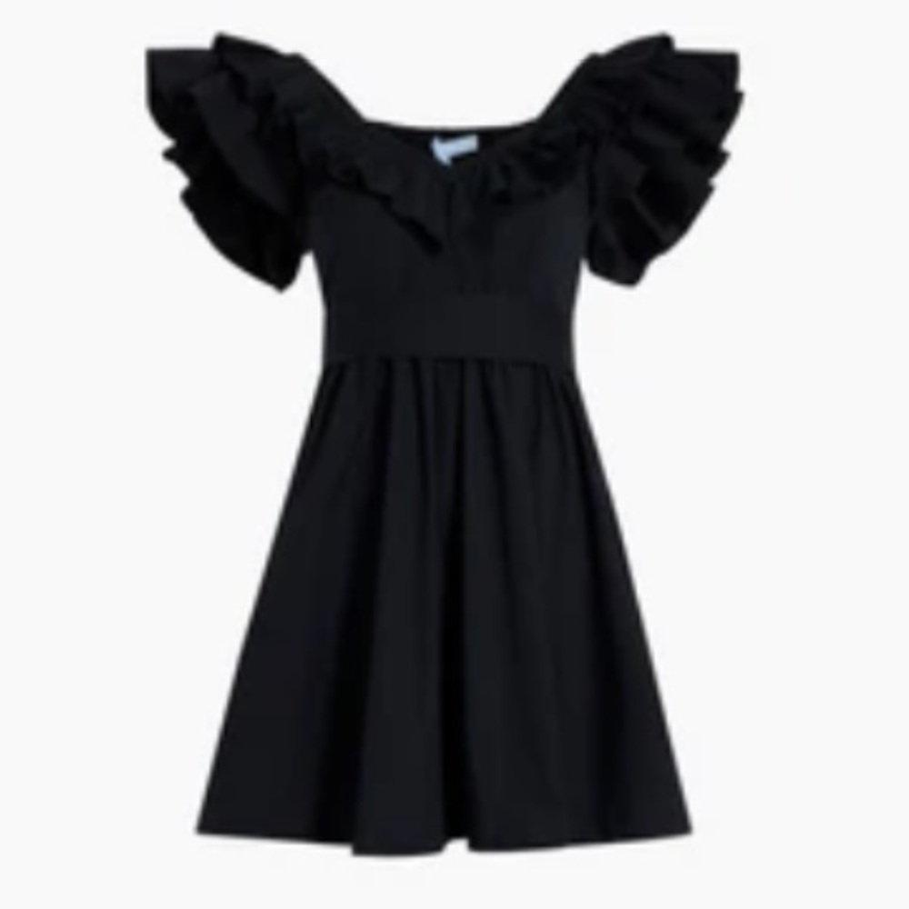Hill House Home black poplin Ana dress, size small, NWT